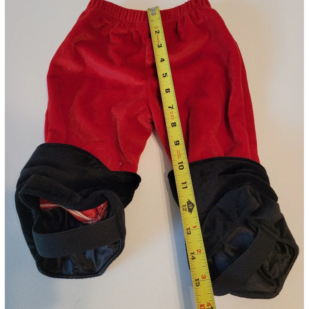 Miniwear Santa Claus Costume Baby 3-6 Months Red Fleece Christmas Hooded Set